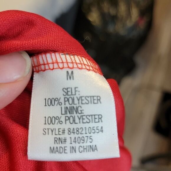 Francesca's red lace short sleeve dress - Picture 10 of 13